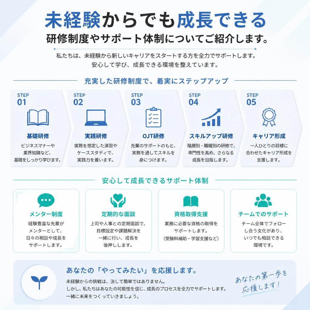 2. 未経験者歓迎の理由