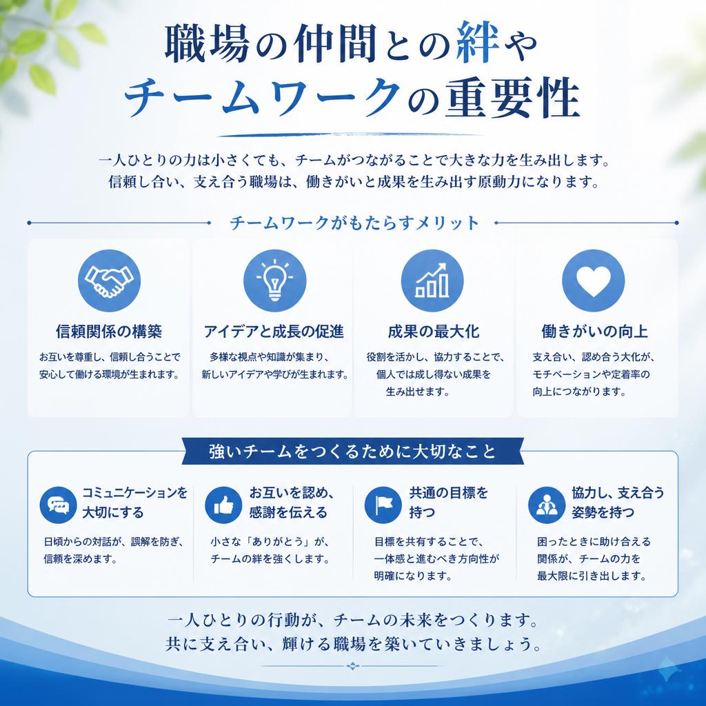 5. 職場の雰囲気と仲間たち
