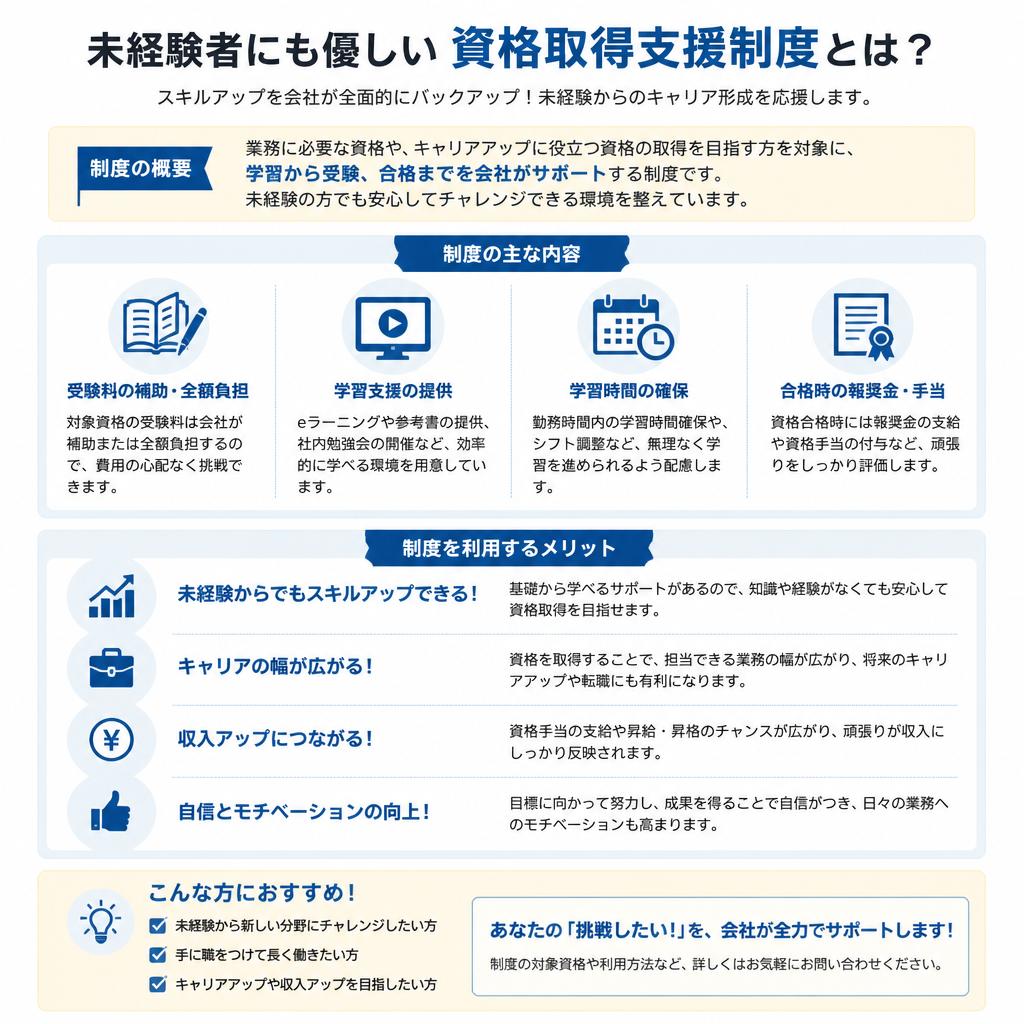 資格取得支援制度とは？