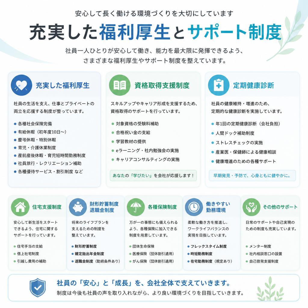5. 福利厚生と働く環境