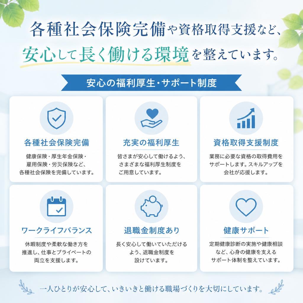 充実した福利厚生