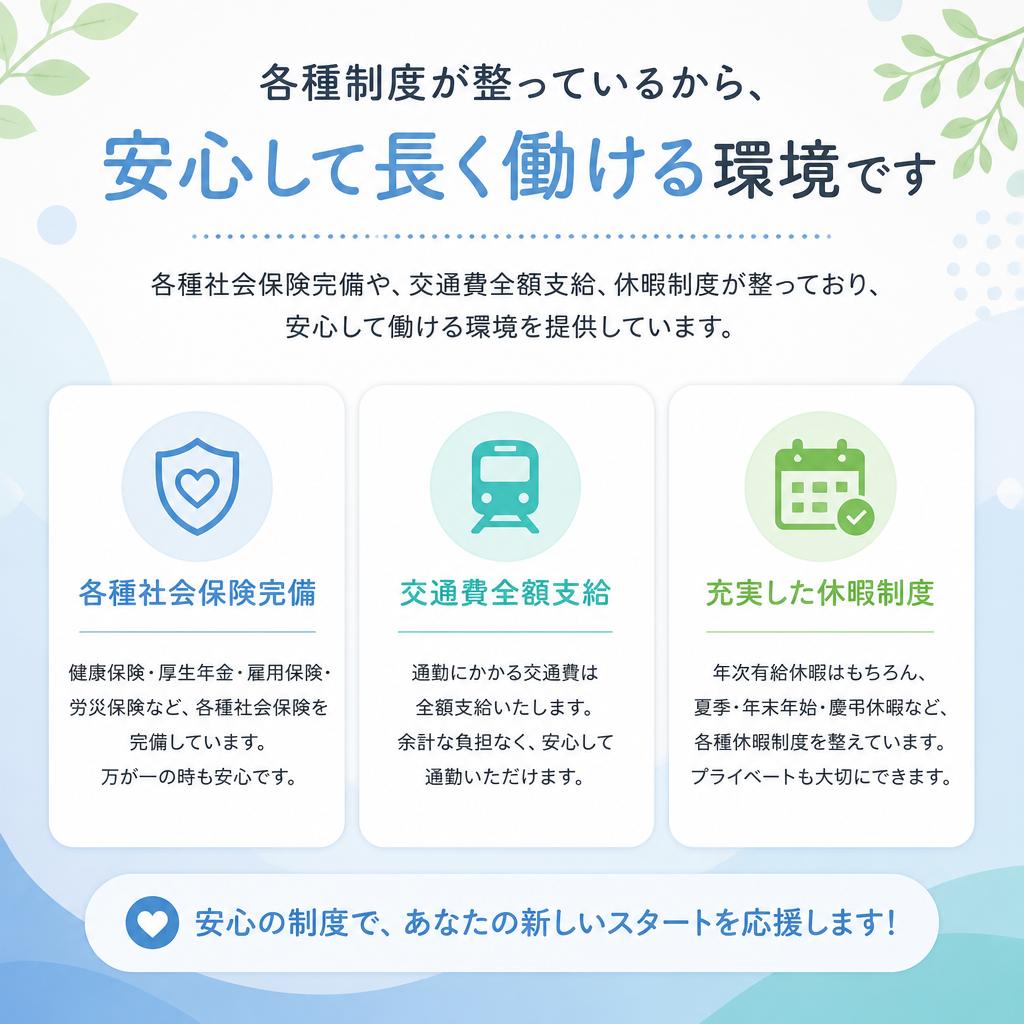 充実した福利厚生