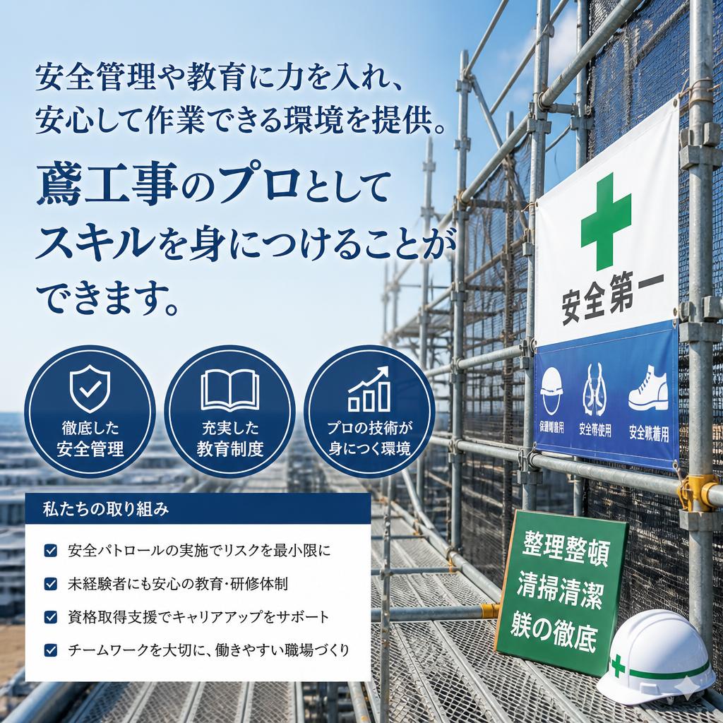 安全第一の現場