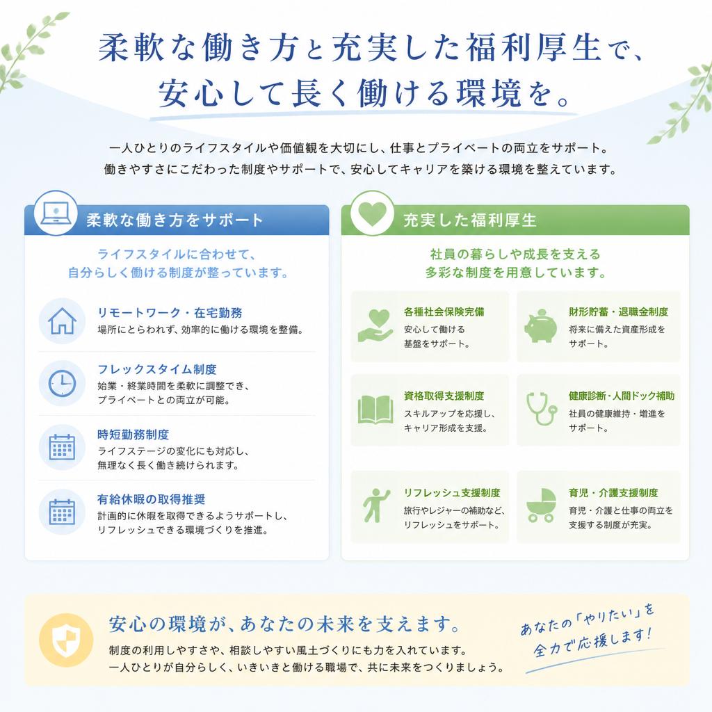 働き方の多様性と福利厚生