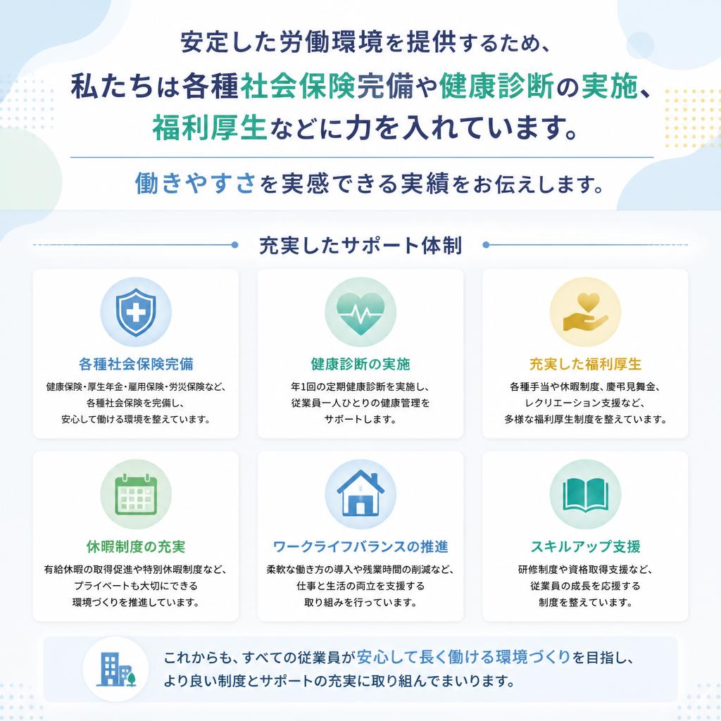 労働条件の向上に取り組む