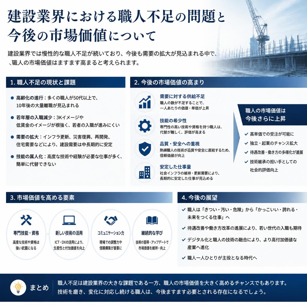 2. 職人不足の現状