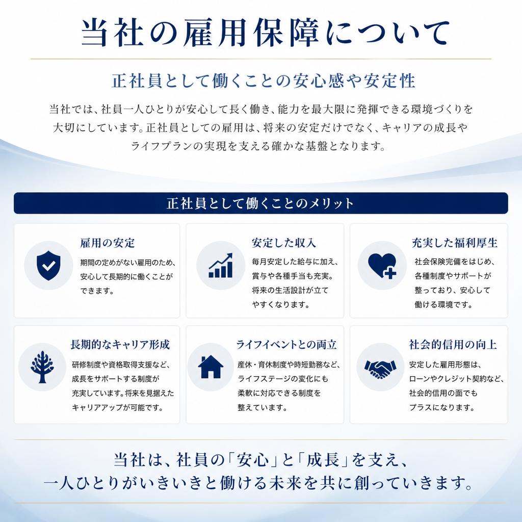 5. 雇用保障のメリット