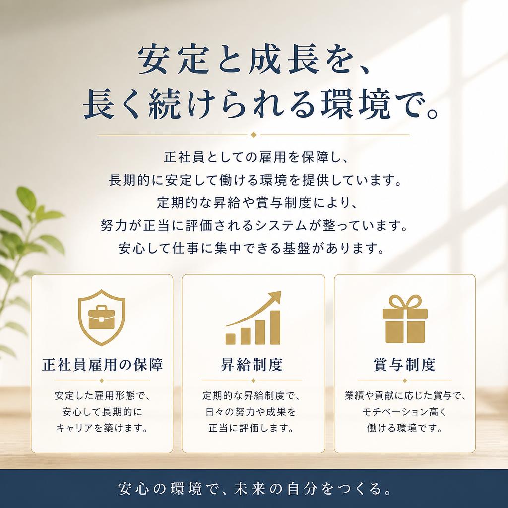 安定した雇用の提供