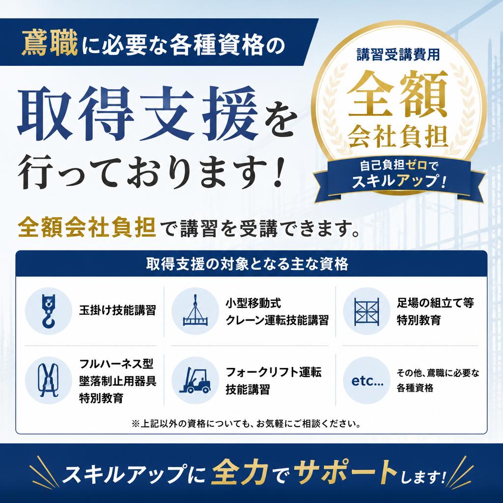 資格取得を全面サポート