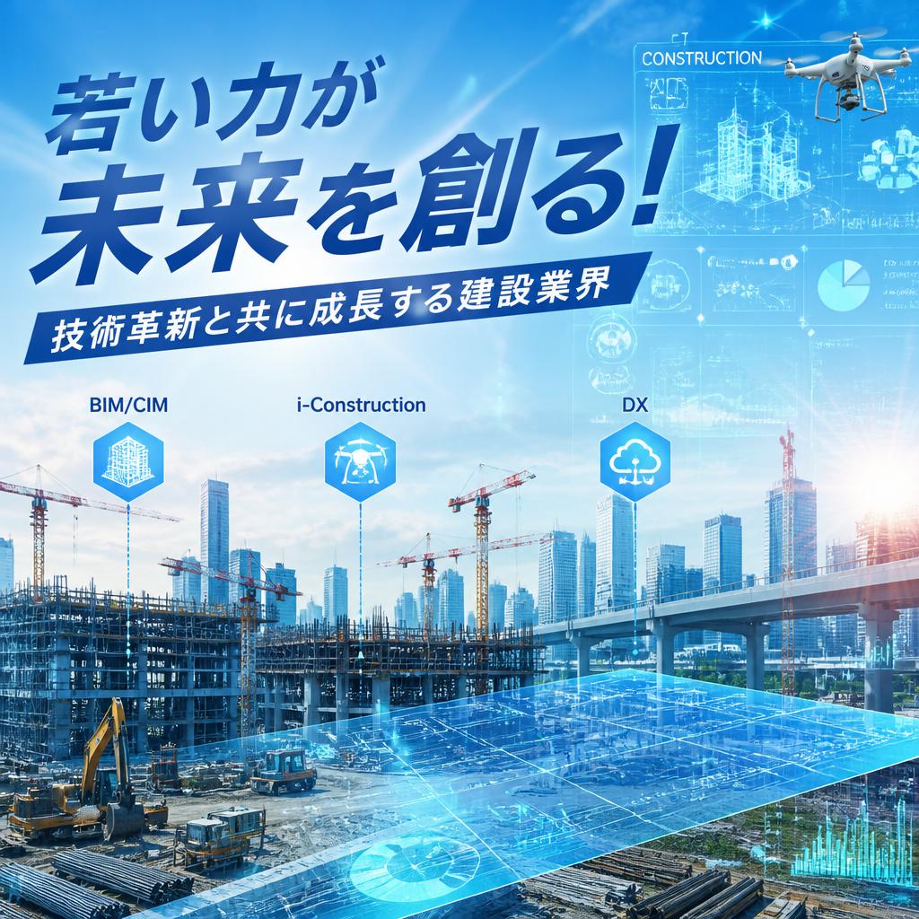 若い力が未来を創る！技術革新と共に成長する建設業界