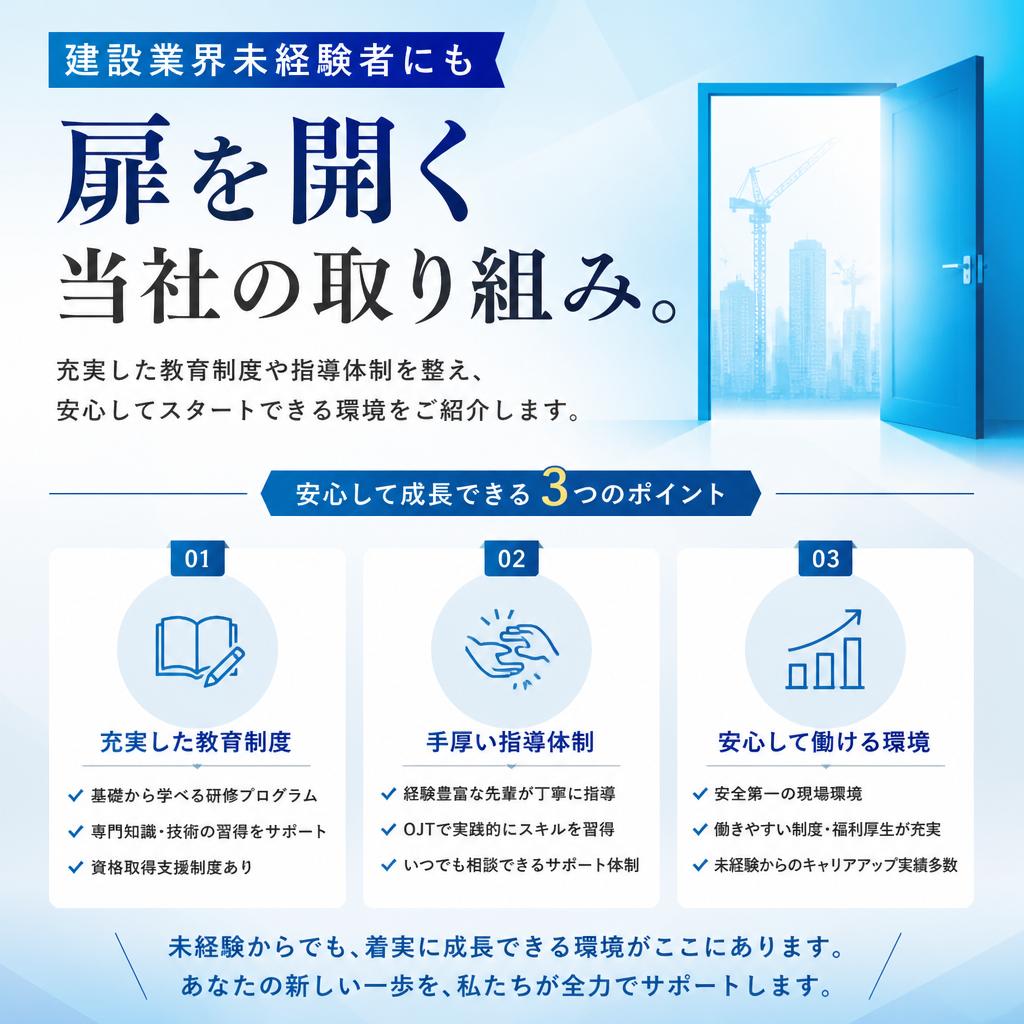 4. 未経験者を歓迎する環境
