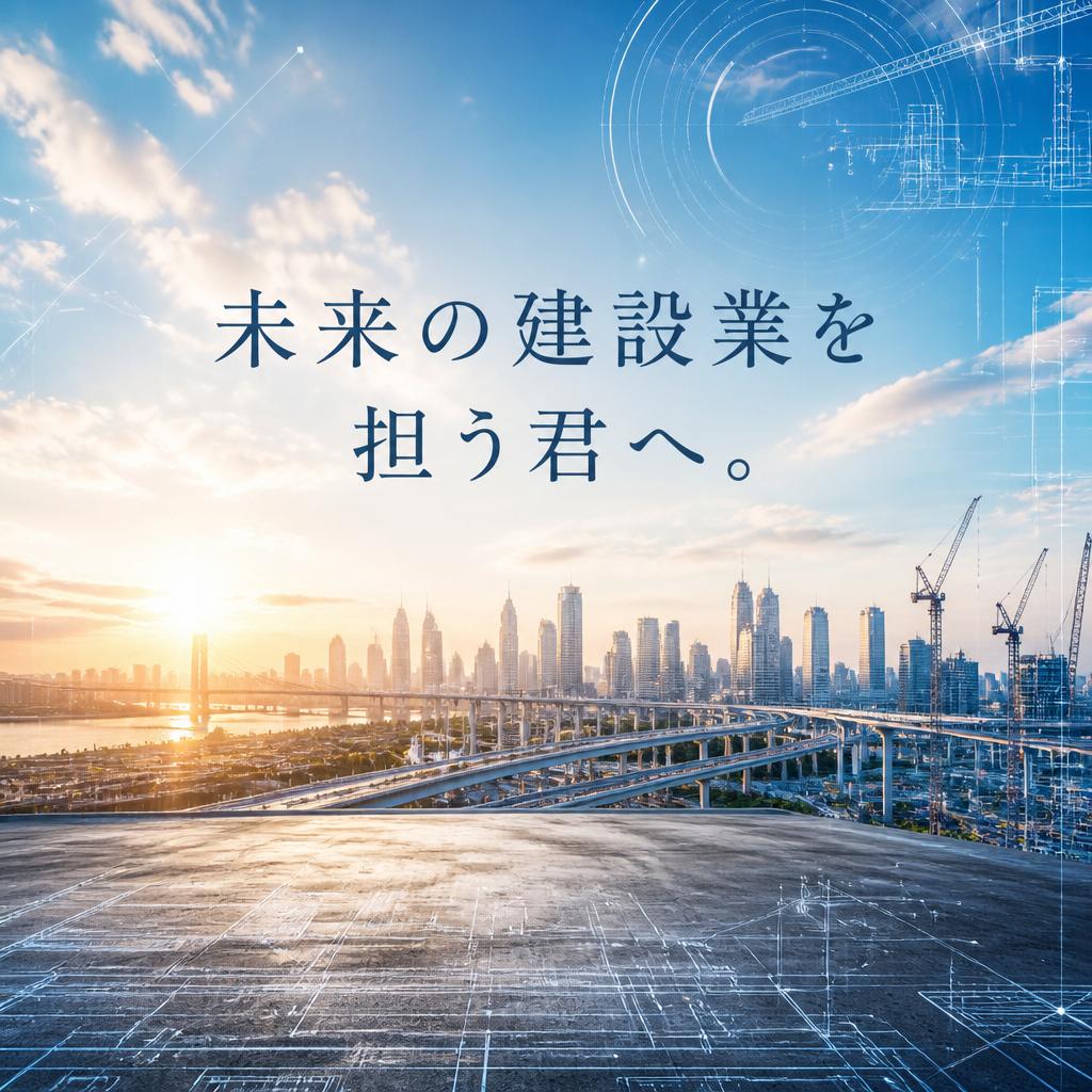 未来の建設業を担う君へ。